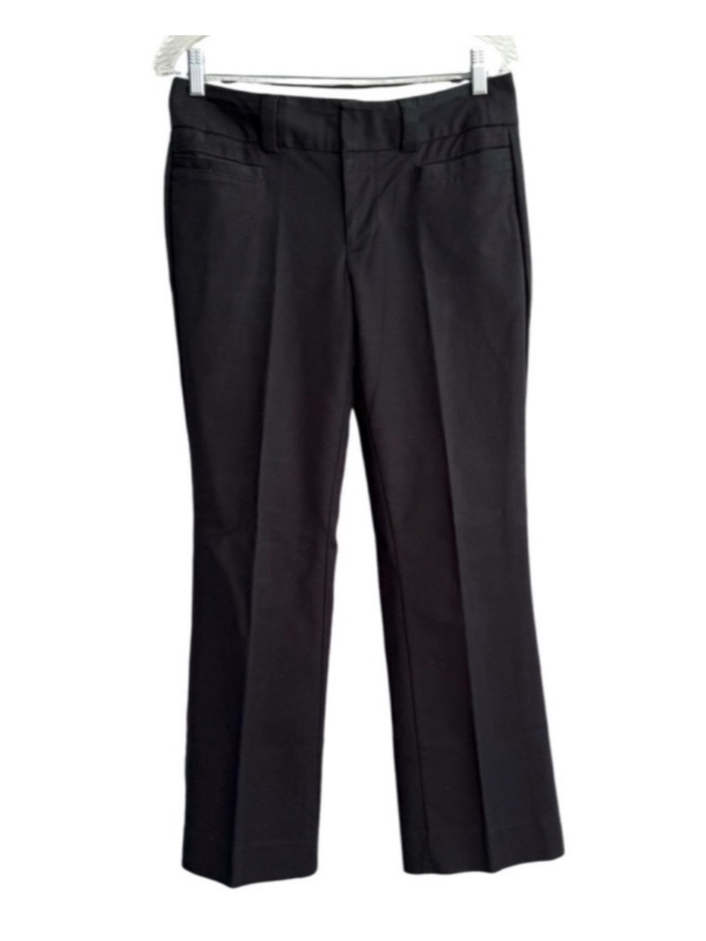 GAP Curvy Ankle Pants Straight Leg Stretch Cotton Black Size 4